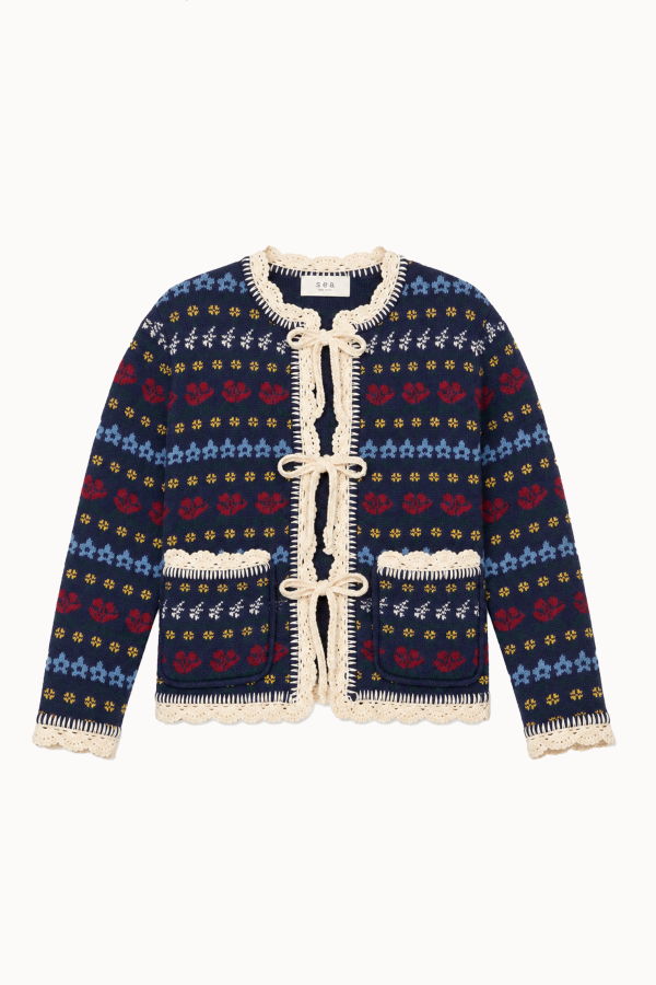 Sea NY Preston Cardigan - Navy