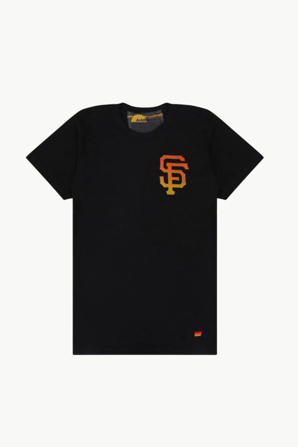 Aviator Nation San Francisco Giants Crew Tee - Black