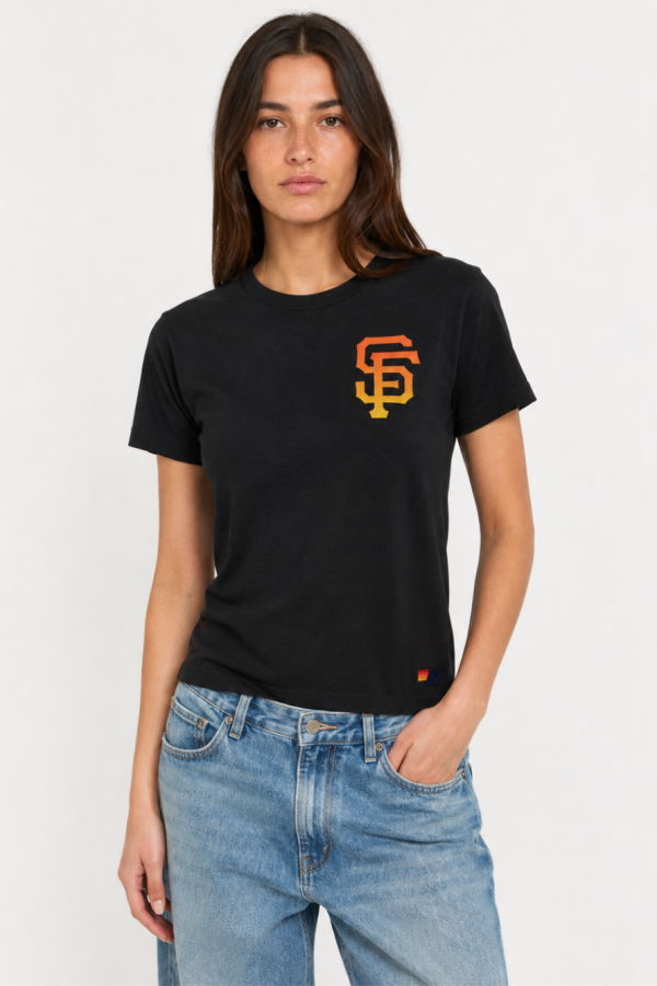 Aviator Nation San Francisco Giants Crew Tee - Black