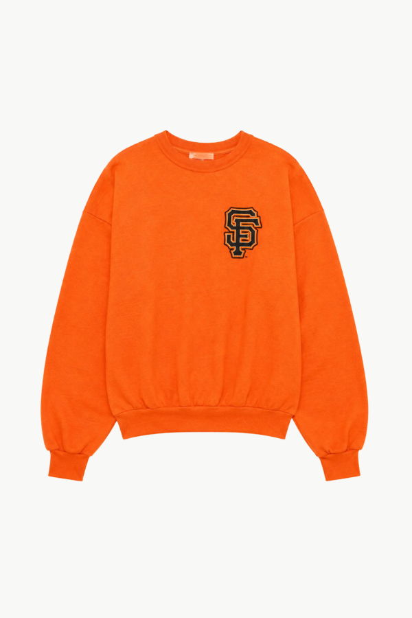 Aviator Nation San Francisco Giants Relaxed Crew Sweatshirt - Orange