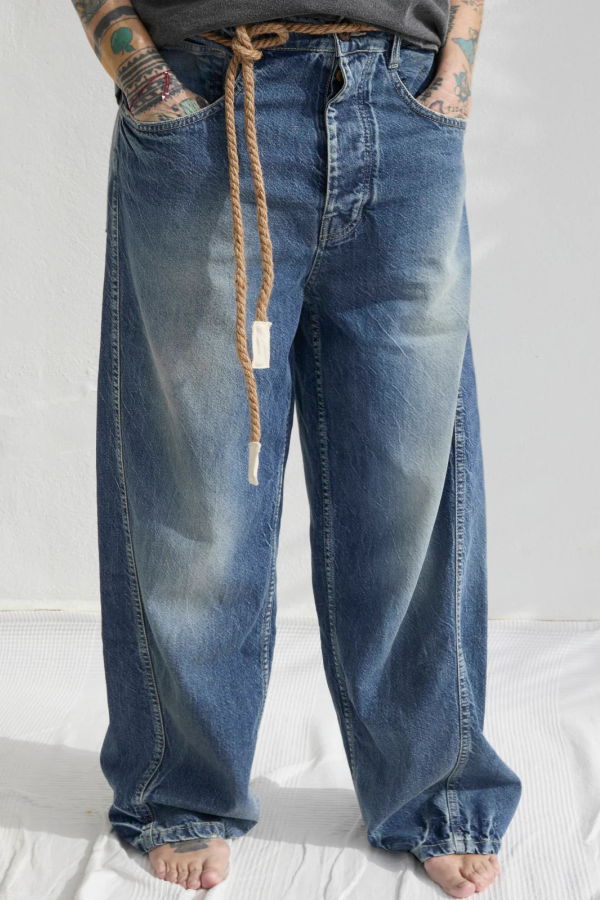 Dr. Collectors P84 Dungaree 9oz Cotton Denim Sun Faded Wash