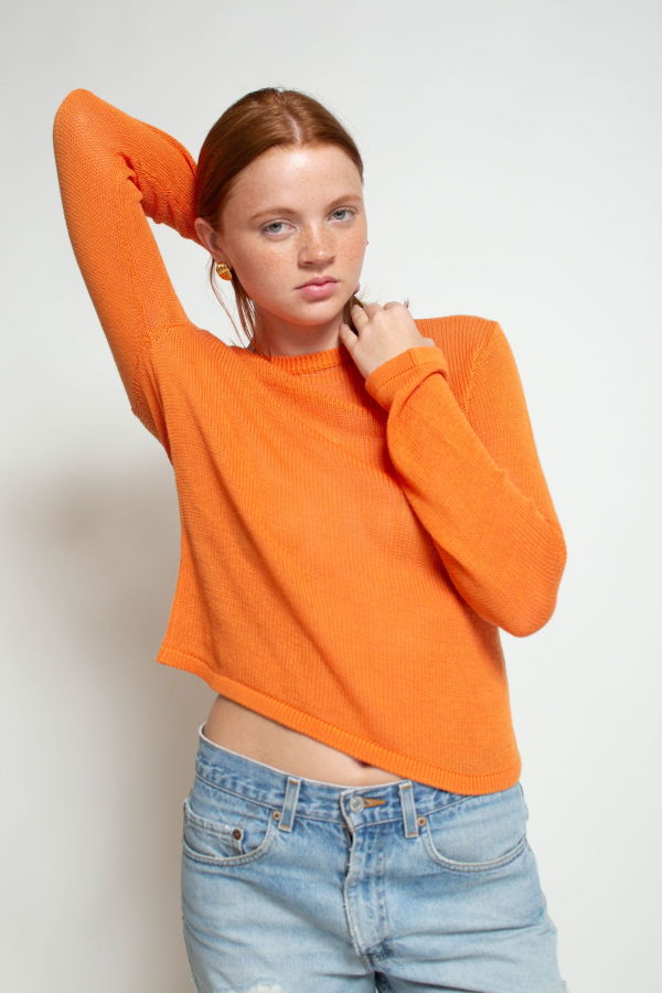 Donni. Knit Long Sleeve Top