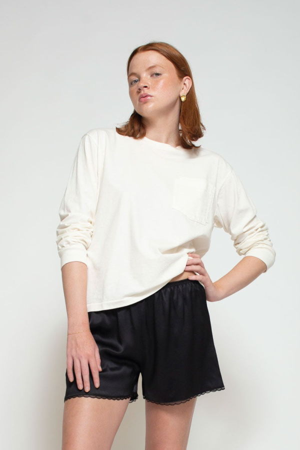 Donni. Silk Lace Tap Short