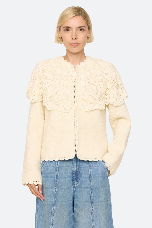 Sea NY Wright Cape Jacket - Cream
