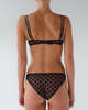 Fruity Booty Polka Flock Balconette Bra - Black - Thumbnail 6