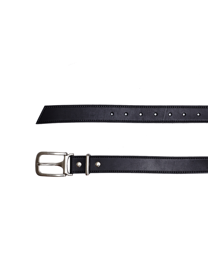 Comme des Garcons Homme plus Leather Belt - Matte Black