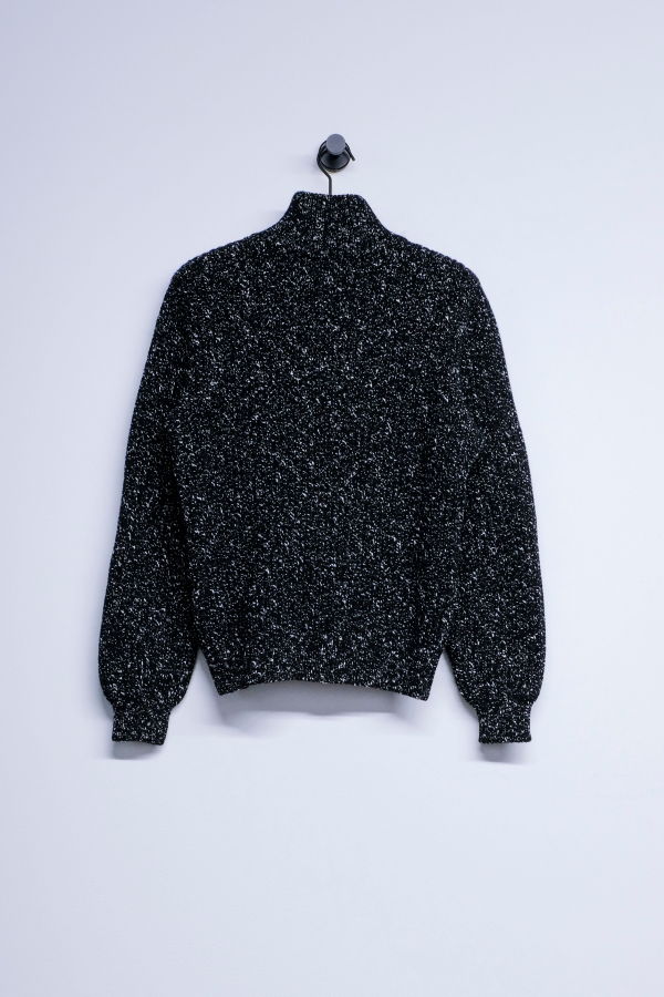 Ernest W. Baker Wool Tweed Half-Zip Sweater