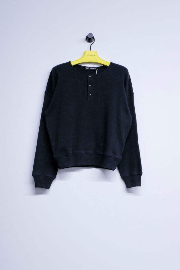 Our Legacy Beefy Rib Cotton Ballon Sweatshirt