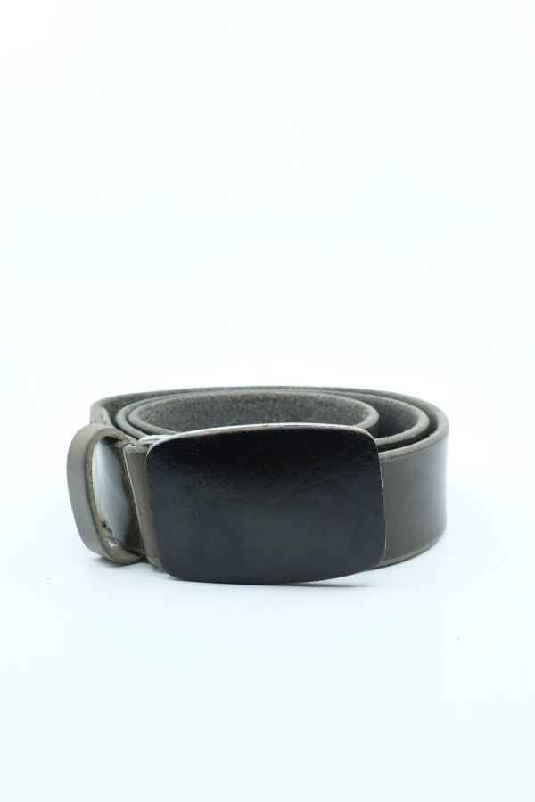 Our Legacy Bullhide Leather Cover Belt - Swamp Brown