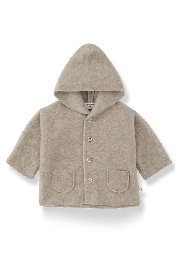 KIDS +1 in the Family Menton Hooded Jacket - Beige