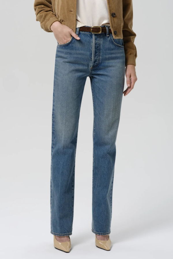 Citizens of Humanity 90's French High Rise Straight Jeans - Dirty Martini