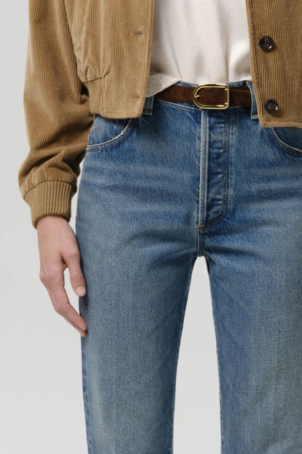 Citizens of Humanity 90's French High Rise Straight Jeans - Dirty Martini