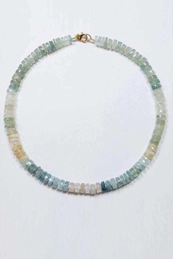 Theodosia Milky Aquamarine Necklace