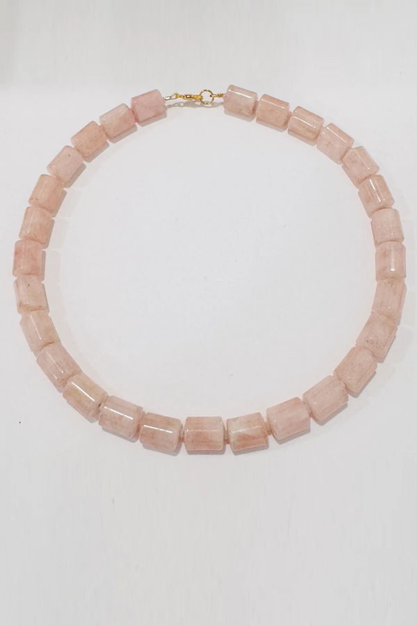Theodosia Morganite Tube Necklace