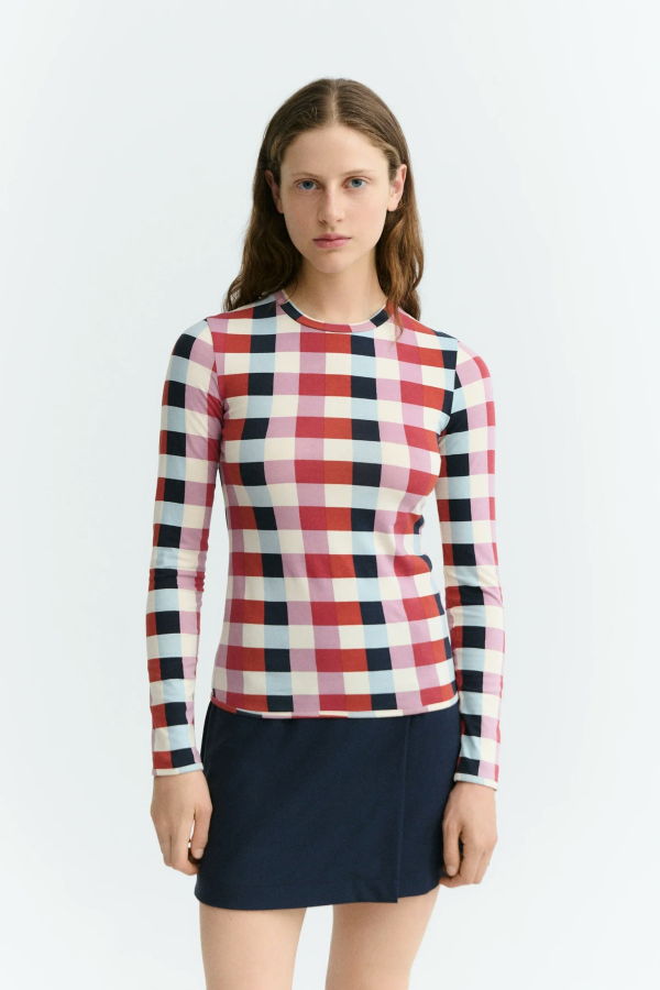Thinking MU Brisa Top Cheshire Check