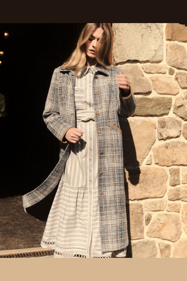 Cartolina Joan Long Jacket Coat