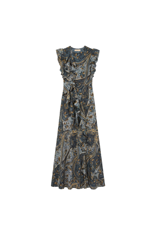 Ulla Johnson Ameline Silk Dress - Prussian