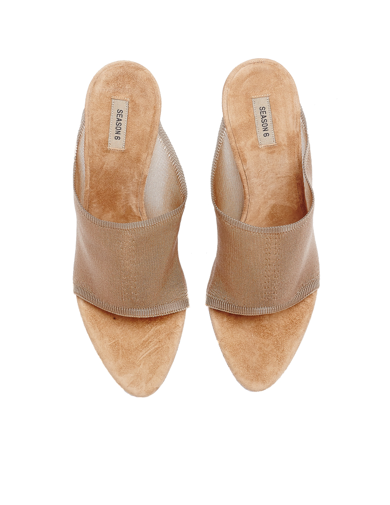 Yeezy Knit High Heel Suede Mule | Garmentory