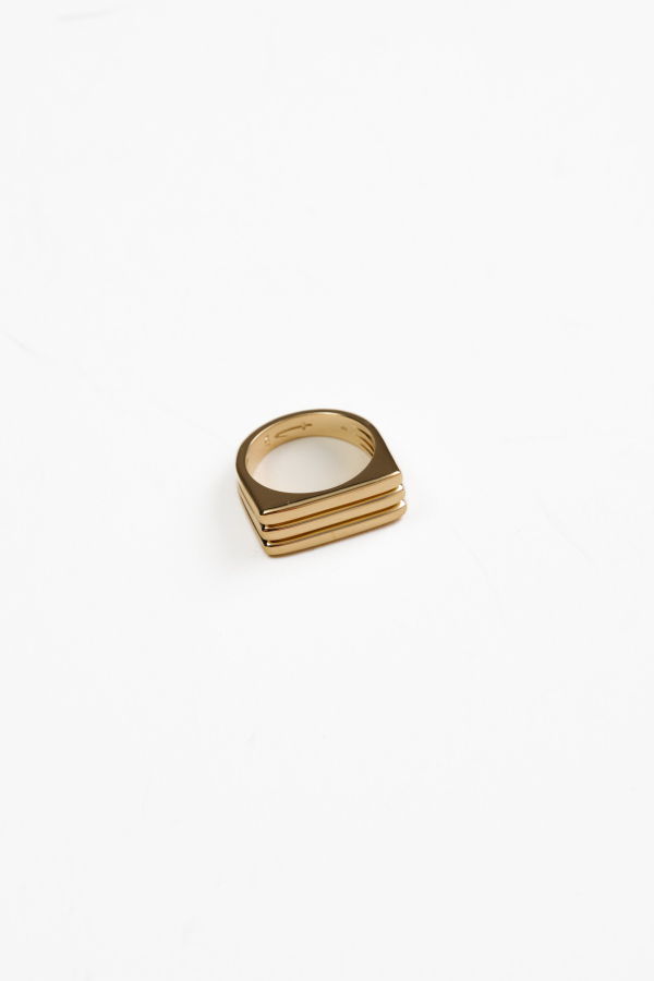 Their Studios Austin Square Pinky Ring