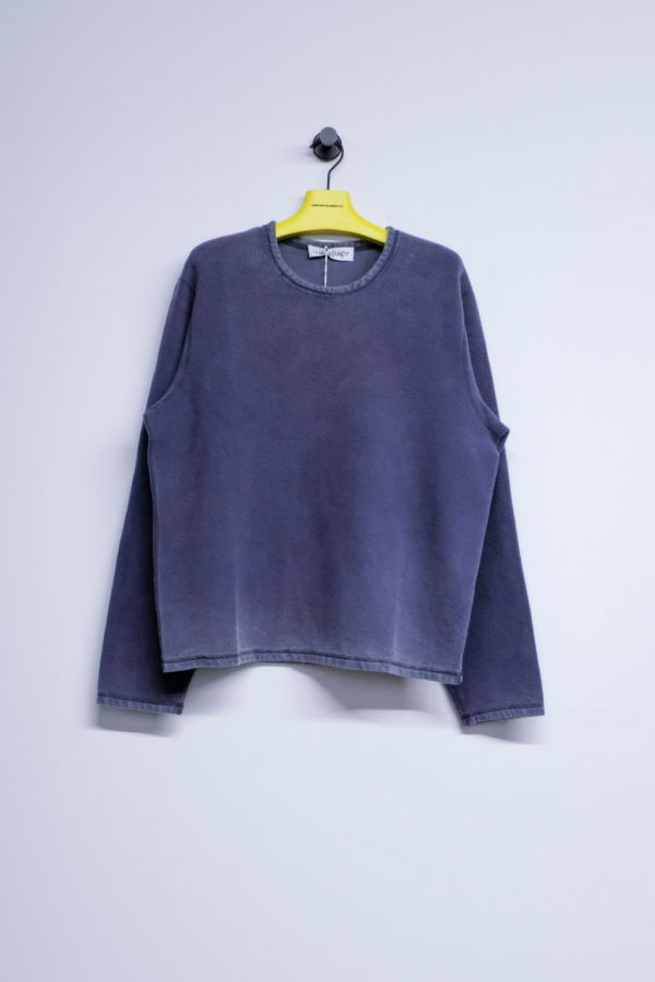 Our Legacy Star Fleece Cotton Double Lock U Neck Top