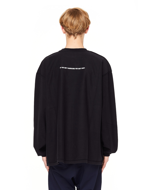 Vetements BFRND-printed Longsleeve Top - Black | Garmentory
