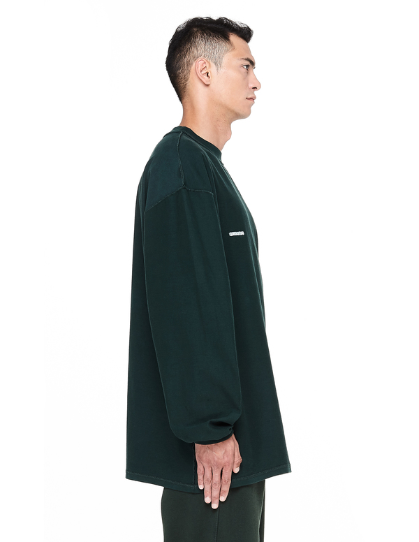 VETEMENTS INSIDEOUT LONG SLEEVE サイズXS Vetements Inside-out Long Sleeve T-shirt - Green | Garmentory