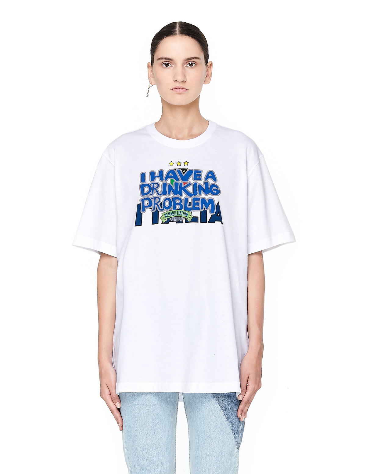Vetements Women's Italy Tourist Cotton Tee | Garmentory