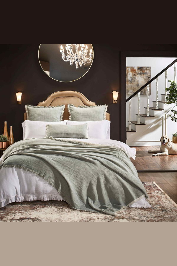 Orchids Lux Home Dana Cotton Blanket