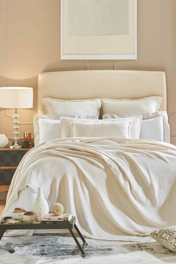 Orchids Lux Home Dana Cotton Blanket