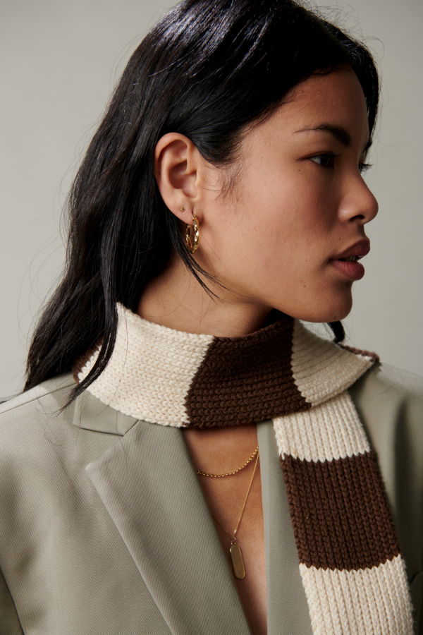 Their Studios Elliot Textured Hoops