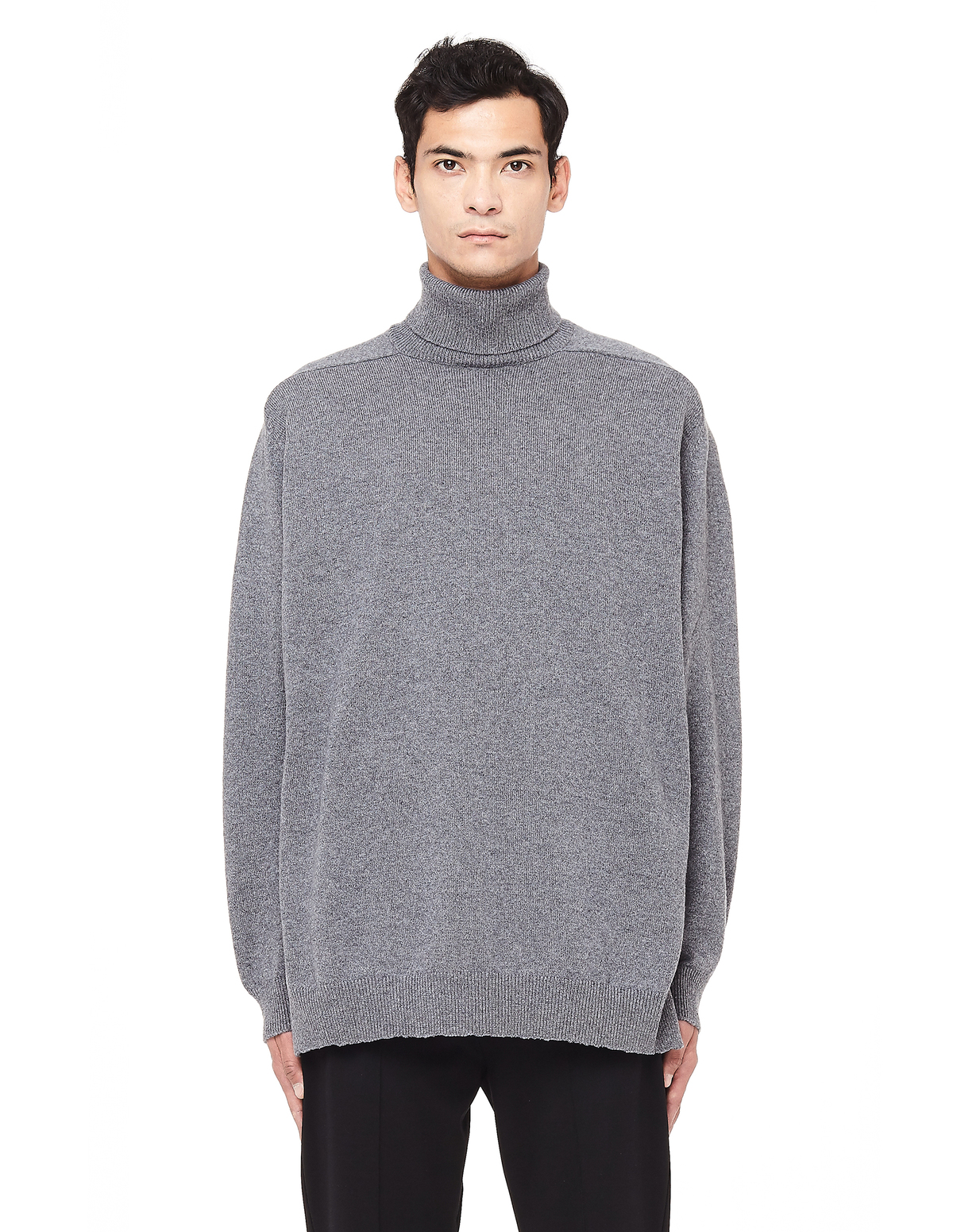 Balenciaga Cashmere Turtleneck Sweater - Grey | Garmentory