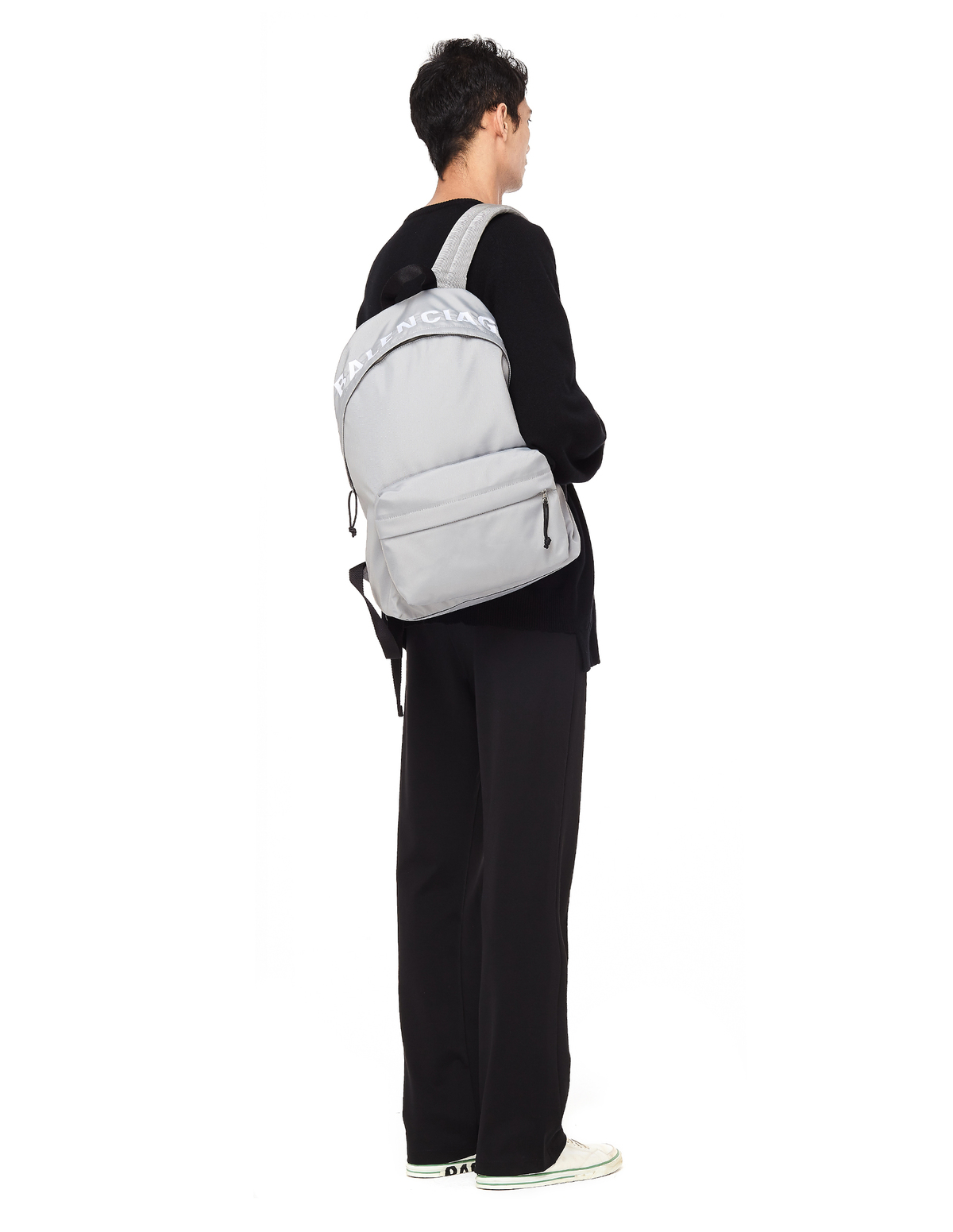 Balenciaga Embroidered Wheel Backpack - Grey | Garmentory