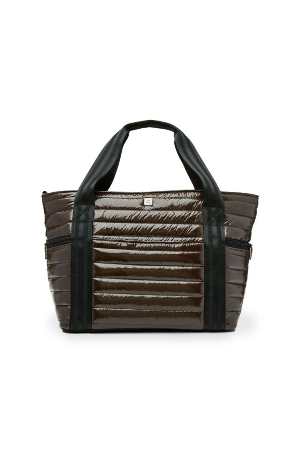 Think Royln Jetset Wingman Tote Bag - Glossy Chocolate