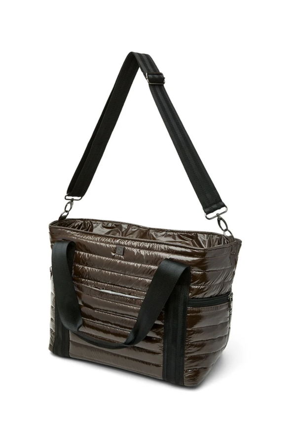 Think Royln Jetset Wingman Tote Bag - Glossy Chocolate