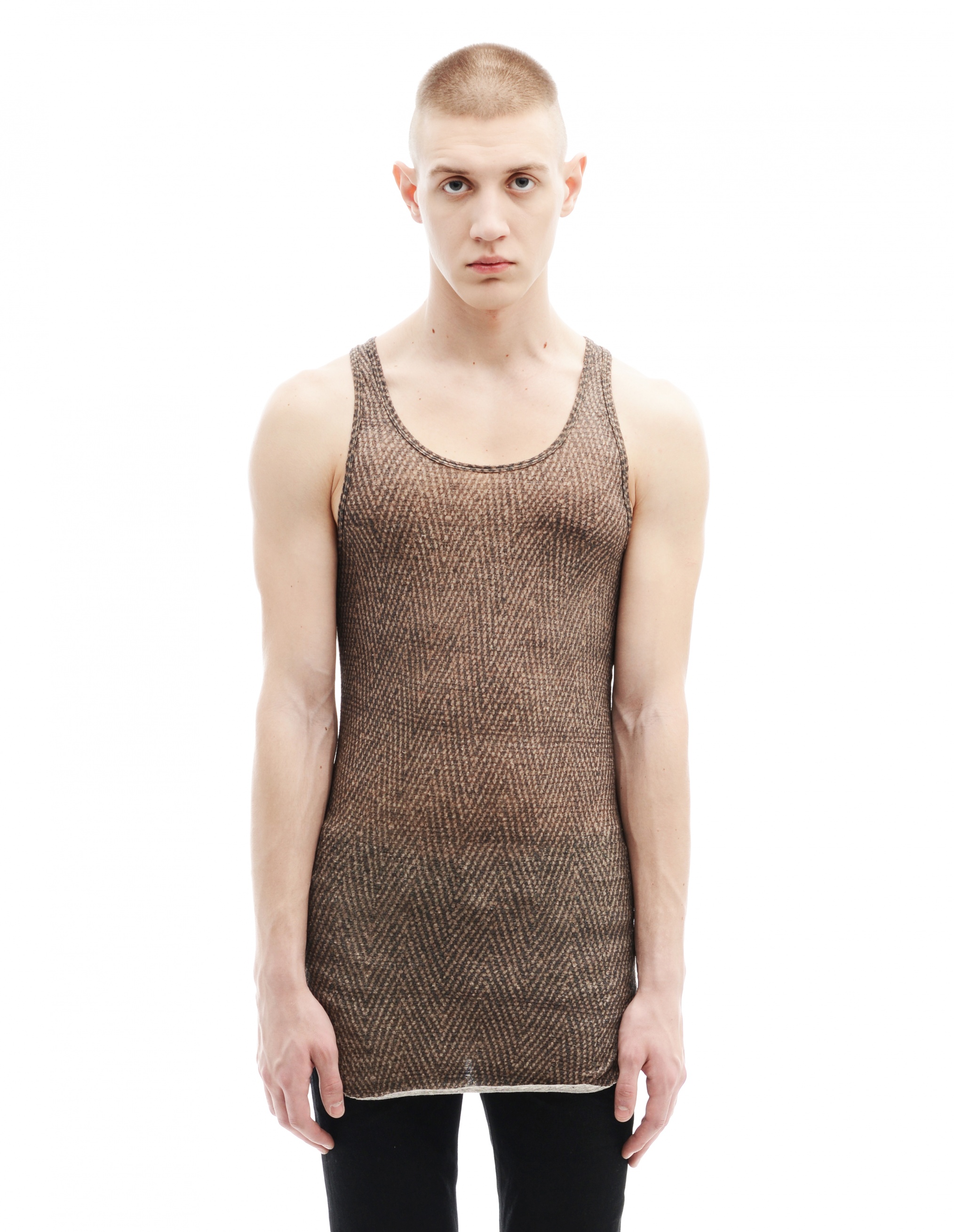 If Six Was Nine Cotton Tanik Top - Brown | Garmentory