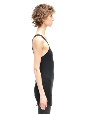 If Six Was Nine Cotton Elongated Tank Top - Black | Garmentory
