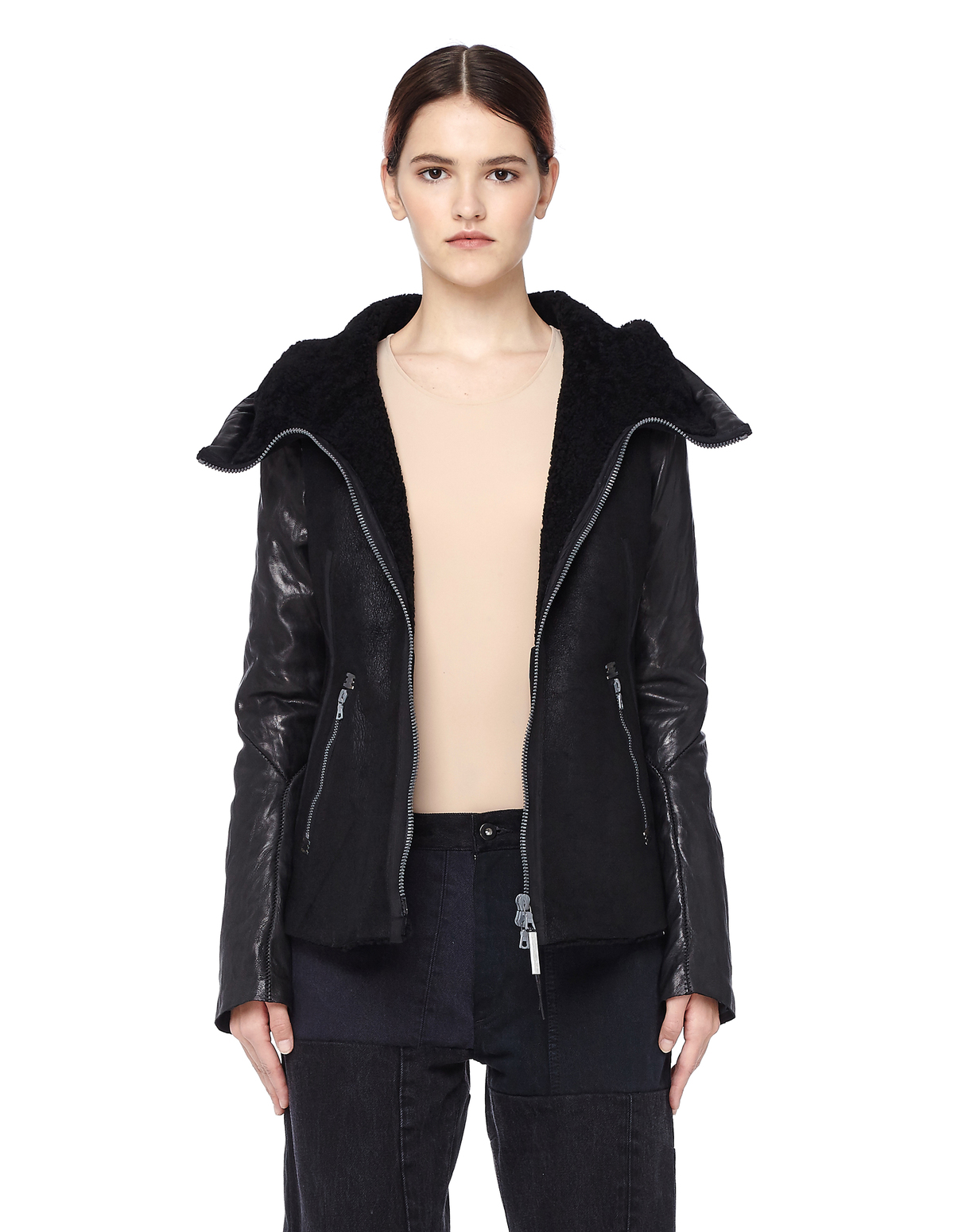 Isaac Sellam Shearling Jacket - Black | Garmentory