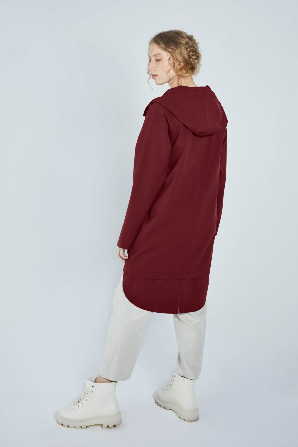 Ducktail Rainwear City Raincoat - Burgundy