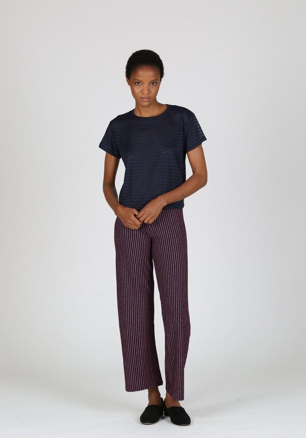 Liana Burnout Margo Top - Stripe Liana Burnout Margo Top - Stripe