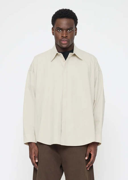 PRE - LOVED] Paul Harnden Shoemakers White Silk Shirt | Garmentory