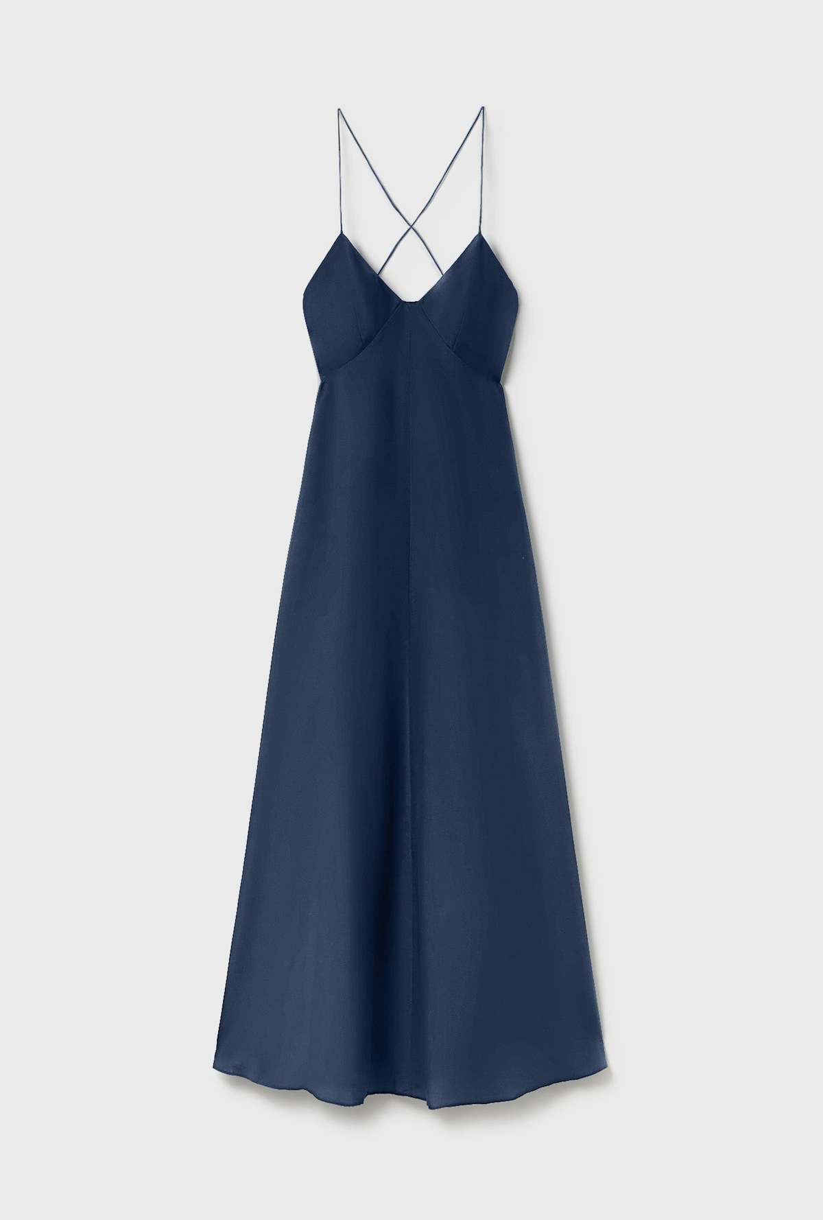 silk habotai backless maxi dress Laundry Long - Midnight Iridescent/Shimmer * Our Ethical Practices Jaded London Ophidian Devore Size:us 16