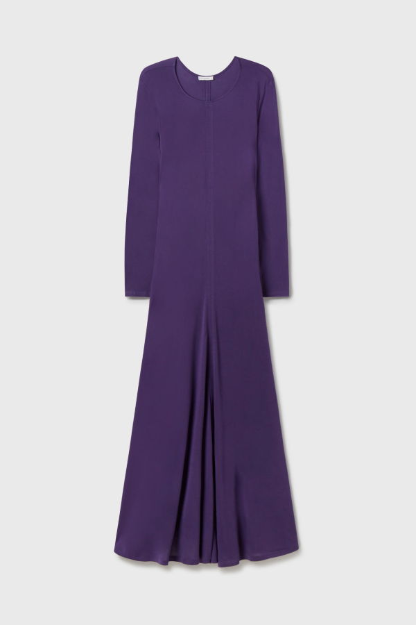Silk Laundry Jersey Modal Cutaway Dress - Nightshade