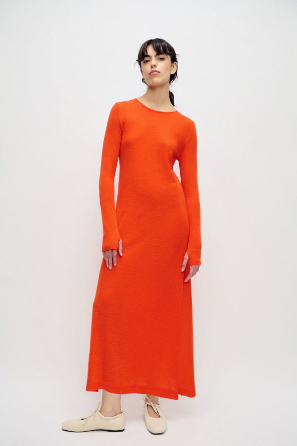Silk Laundry Merino Full Sleeve Dress