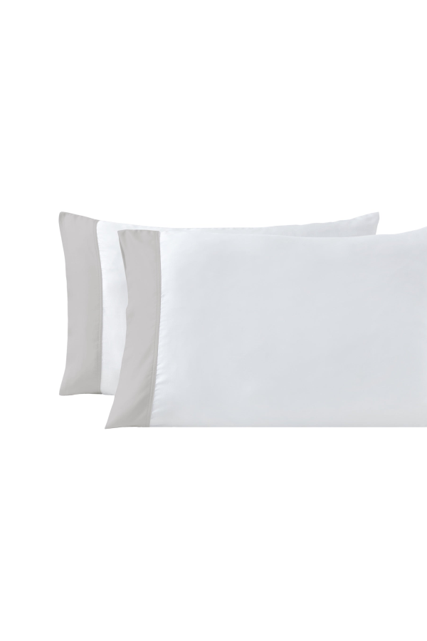 Orchids Lux Home Set of 2 Porto Lyocell Satin Pillowcases
