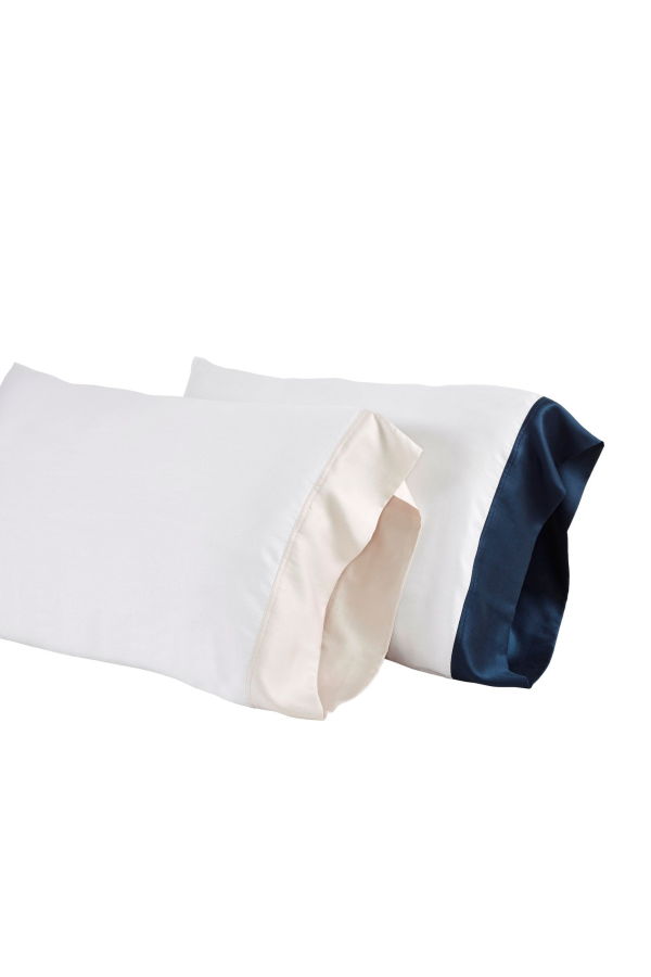 Orchids Lux Home Set of 2 Porto Lyocell Satin Pillowcases
