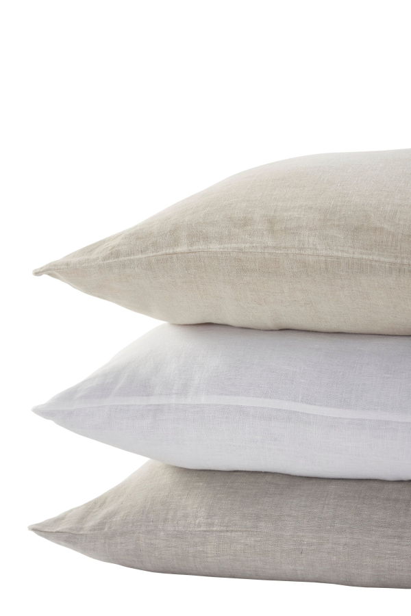 Orchids Lux Home Seville European Linen Pillowcase Set of 2