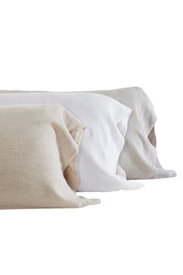 Orchids Lux Home Seville European Linen Pillowcase Set of 2