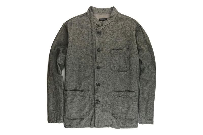 Engineered Garments Dayton Shirt - Grey Brushed Herringbone