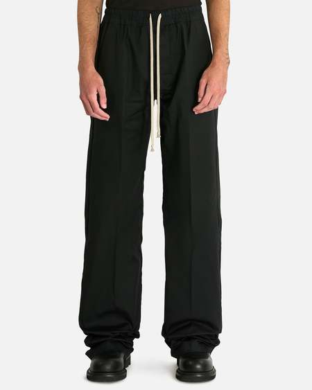 Rick Owens Drawstring Cropped Pant - black | Garmentory