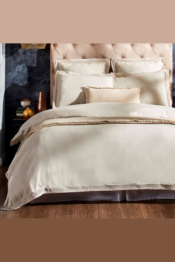 Orchids Lux Home Sienna European Linen Duvet Cover